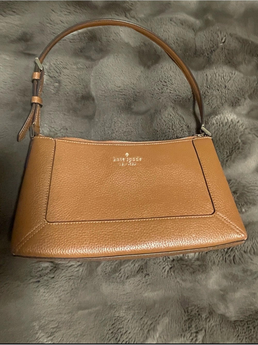 Kate Spade Leila Leather Shoulder Bag in Tan